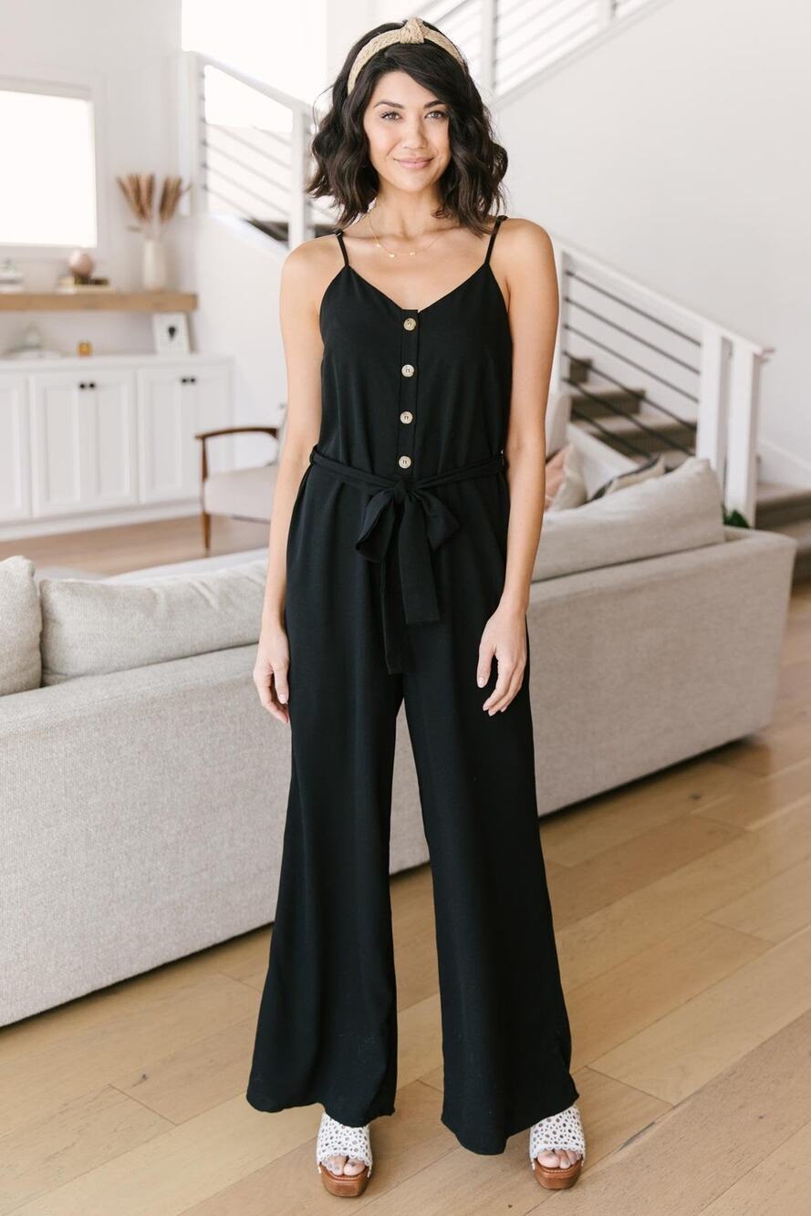 Dressed For The Night Black Jumpsuit